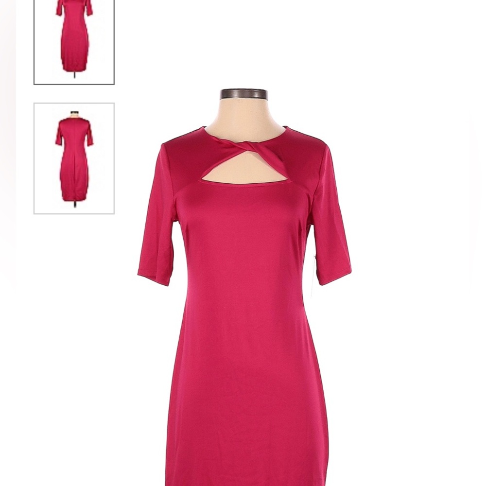 NWT vivid raspberry bold element pencil dress size large